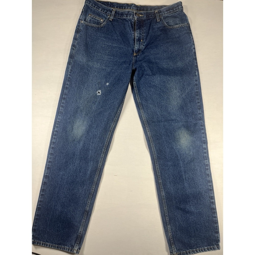 Miller Men's Jeans 38x34 Blue Denim Classic Fit Straight Leg